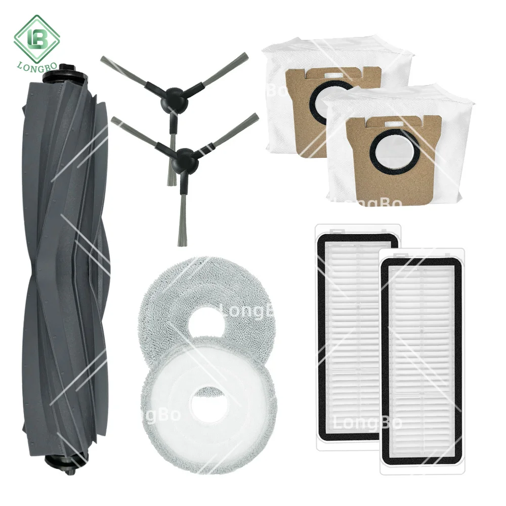 Main Roller Brush Spin Side Edge Brush Hepa Filter Mop Cloth Pad Dust Bag Fit For Dreame Bot L30 Ultra Robotic Vacuum Parts