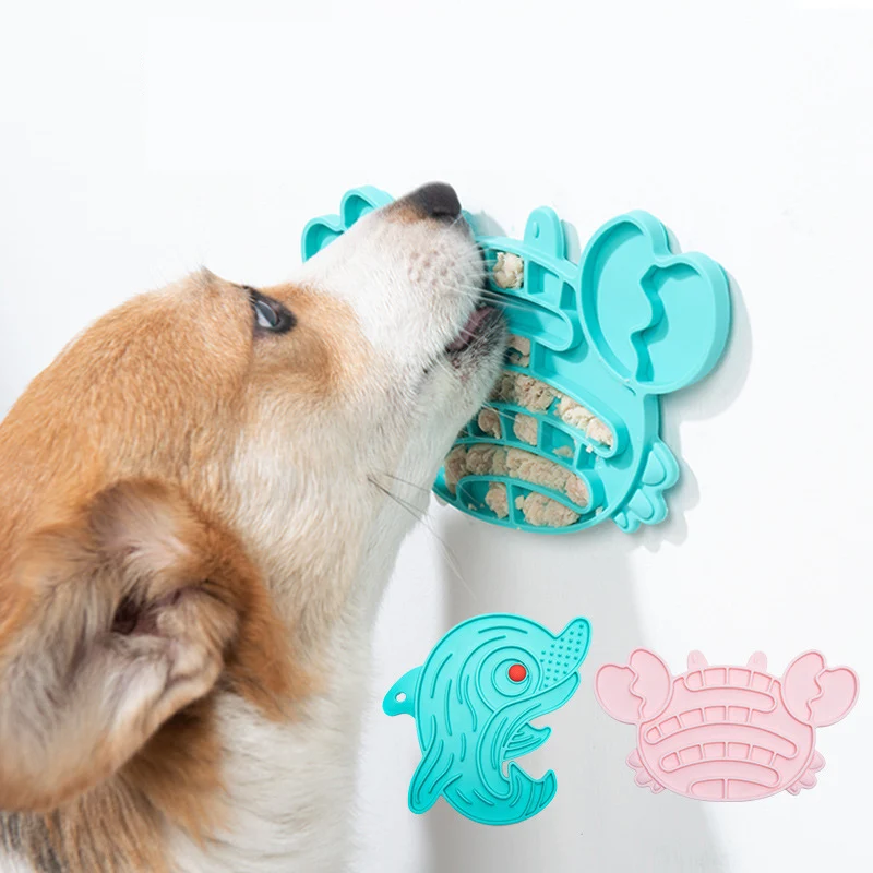 BEYOND Multifunctional Custom Honeycomb Animals Flower Shape Slowly Dog Feeder Pad Silicone Cat Pet Lick Mat With Suction Cup
