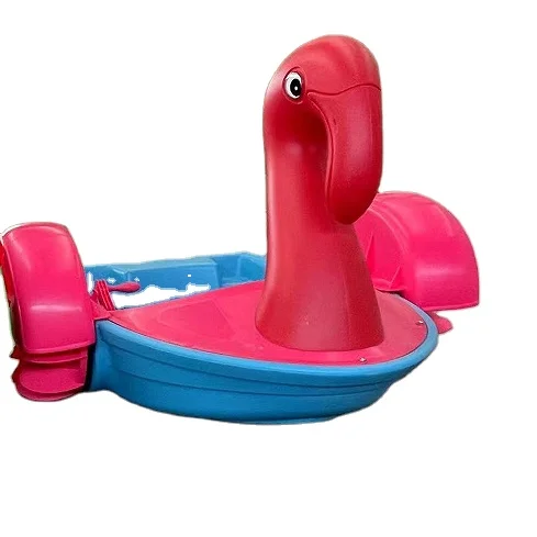 Amusement Park Aqua Pool Toy Wheel Kids Hand Rowing Water Plastic Paddle Hand Boat For Sale