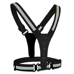 Дышащий Регулируемый светоотражающий жилет высокой видимости со светодиодной подсветкой, эластичный ремень для бега и спорта