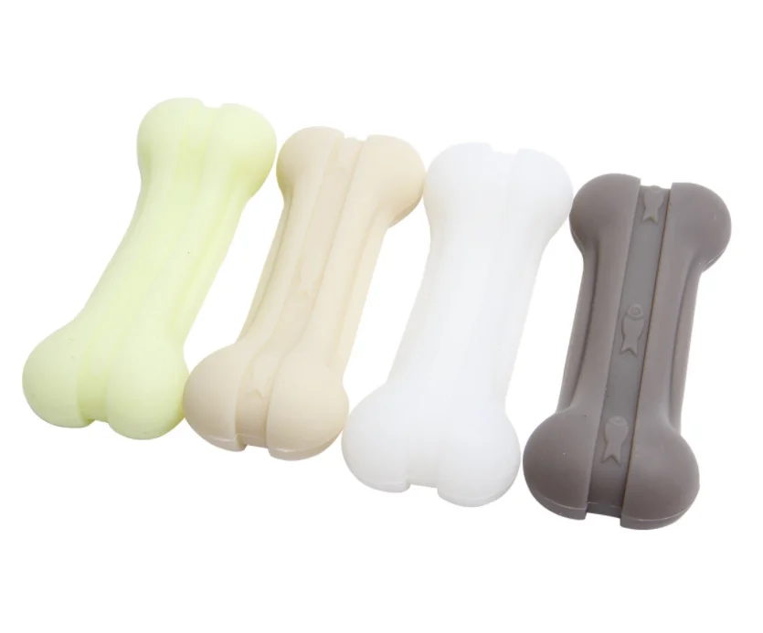 Silicone Shark Fin Bone Glow-in-the-Dark Bite Resistant Dog Toys Pet