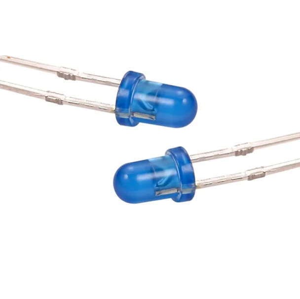 LED Encapsulation Series Long Pin 3MM LED Indicator Lighting Green Lighting Color 2.8V-3.4V LED Clear Diode Round Head