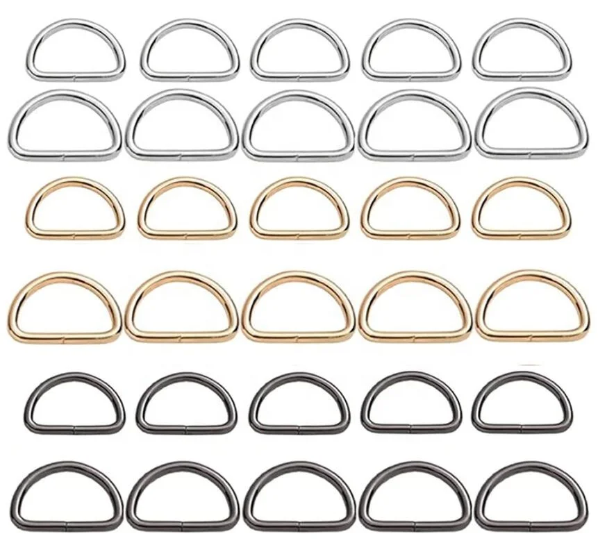 Customized Stainless Steel D Ring Belt Buckle Metal Hook Welded Snaps