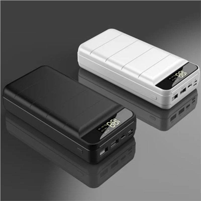 Amazon Hot Selling Large Capacity Power Bank 50000 mAh Four Port Output Digital Display Power Bank 50000 mAh