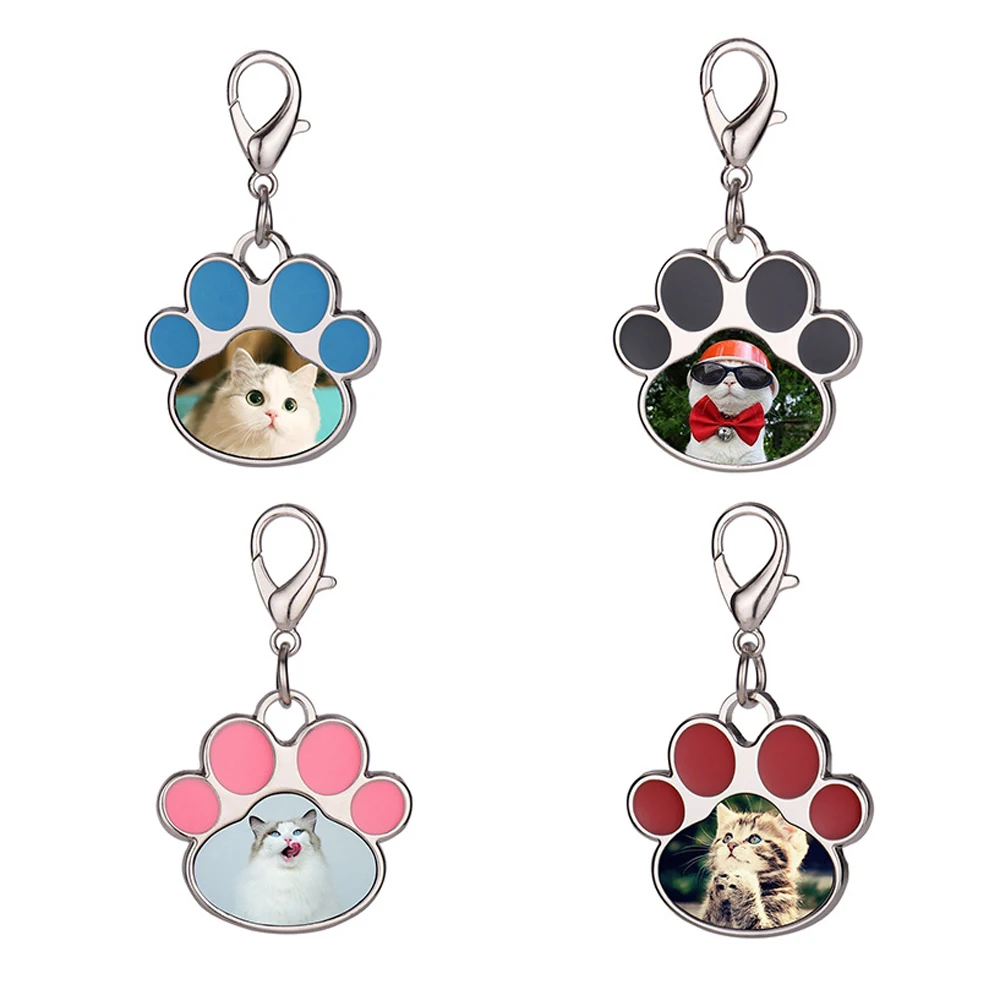 Manufacturer Wholesale One-sided Custom Printed Metal Personalized Pet ID Tags Sublimation Dog Tag