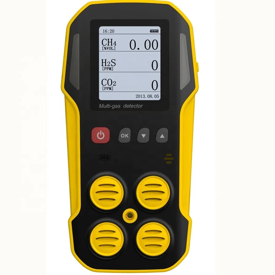 Data logger Portable biogas analyzer CH4 CO2 H2S multi gas detector for biogas and landfill mixed gases