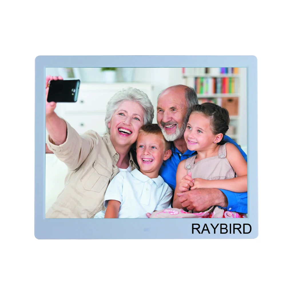 Auto power on 16 inch Digital Photo Frame Playing MP3 MP4 Video Digital Photo playback preload video display