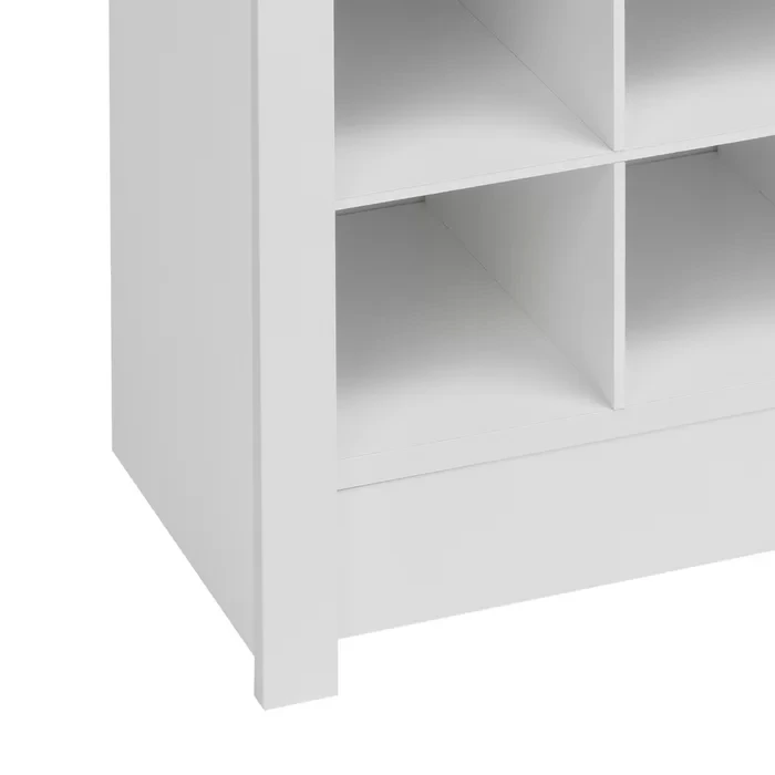 Wooden High Shoe Rack Shelf Organizer for Hallway Living Room Entryway Slipper MDF Organizer 36 Pairs Shoe Cabinet