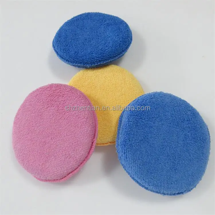 Hot Sale Car Care Wax Polish Microfiber Saver Applicator Sponge Rectangular Car Waxing Sponge Pads