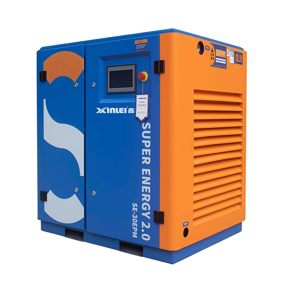 15 Hp 11 кВт стационарный промышленный винтовой воздушный компрессор с резервуаром для осушителя воздуха