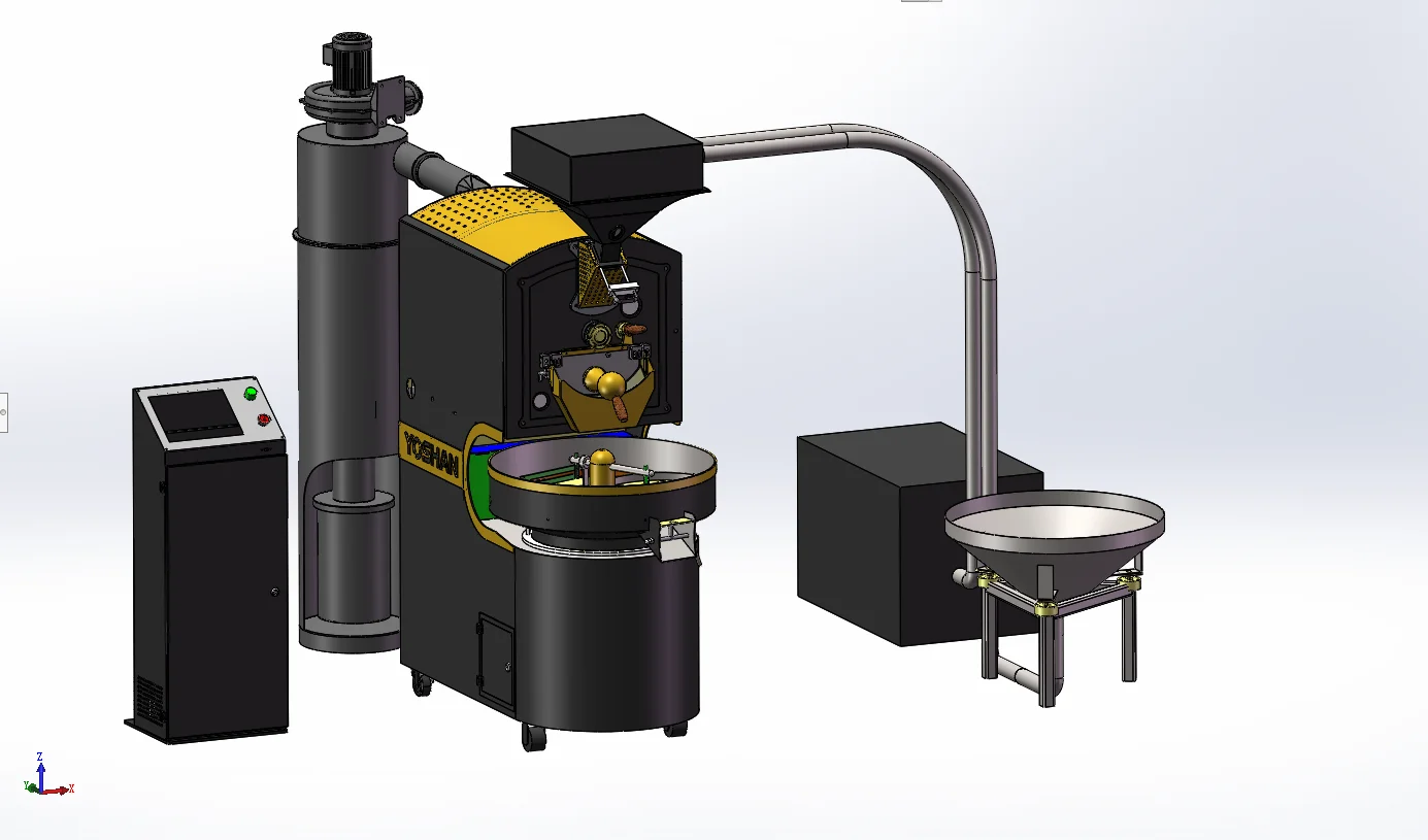 Yoshan Tostadora Gas Cast Iron 10Kg 6Kg 5Kg De Toaster Bean Roasting Coffee Roaster Machine For Sale