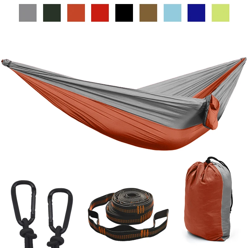Outdoor Camping Travel Lightweight Nylon Portable Breathable Comfortable Wear-resistant And Durable Hammock