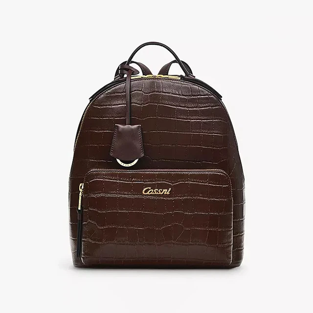 Factory Direct Women Pu Leather Backpack Large Stone pattern Ladies Backpack