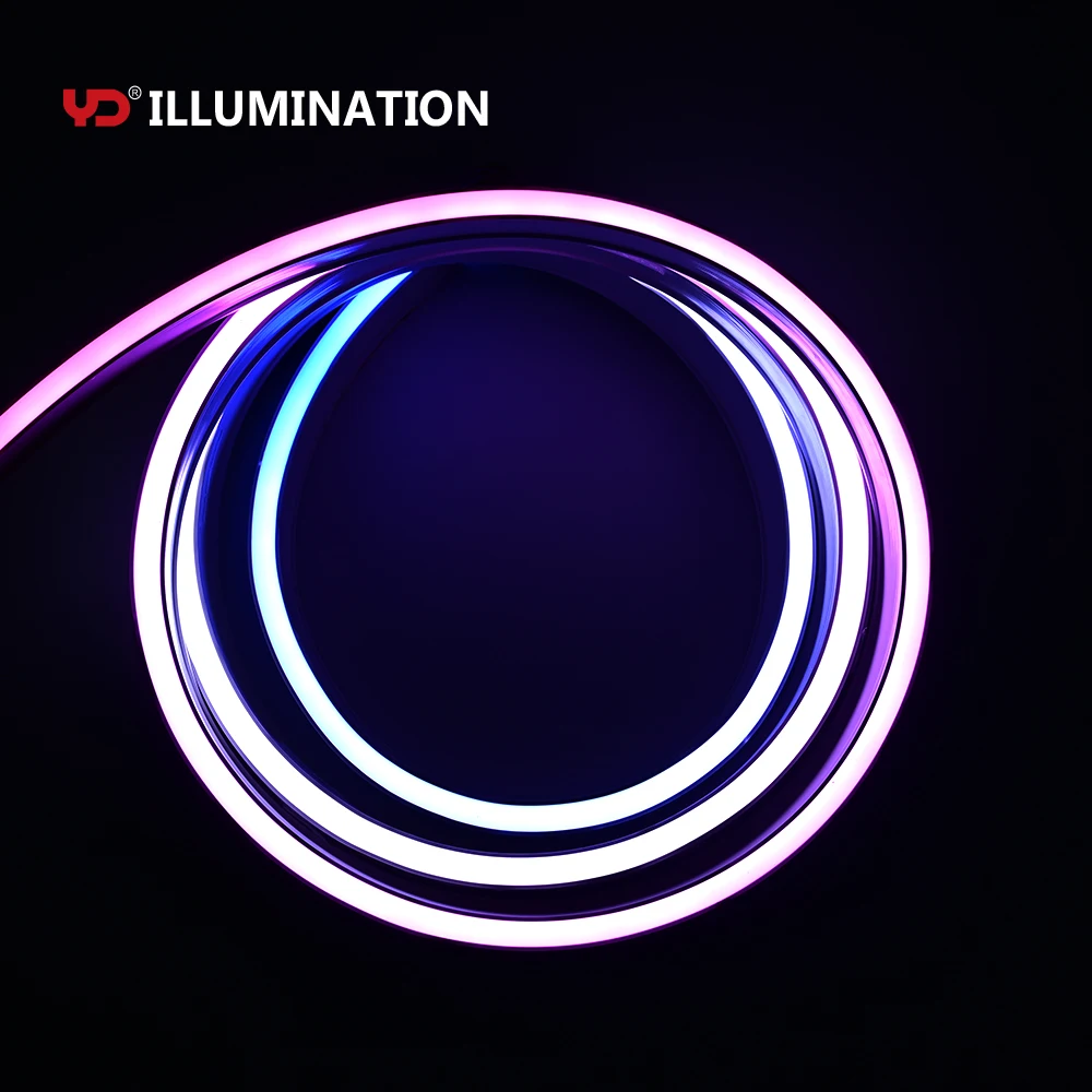 IP68 Neon Led Strip DC24V RGB Programmable No Glare For Outdoor Lighting