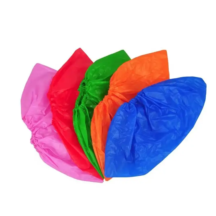 Hand-Made Disposable CPE Shoe Cover Anti-Skid Thickened Wear-Resistant Waterproof Feature Stocked Shoe Cover 10g weight