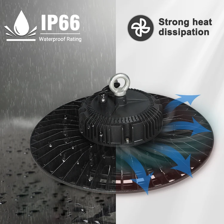 High Lumen Warehouse Aluminum Smd Ip66 Outdoor Waterproof 100w 150w 200w Ufo Led Highbay Light