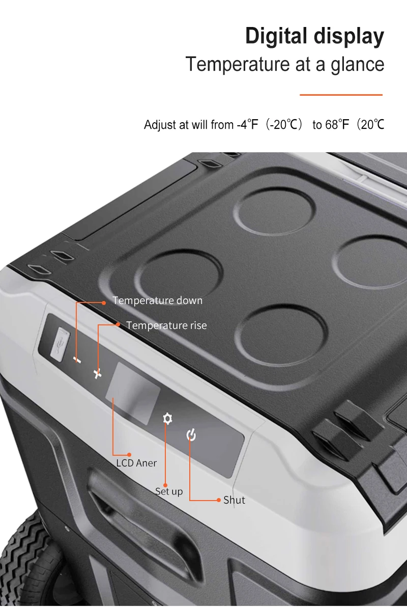 Hot Cold 50 Litres Refrigerators Small Mini Makeup Cosmetic Fridges Custom 12V 24V  OEM Customized Power Cooler