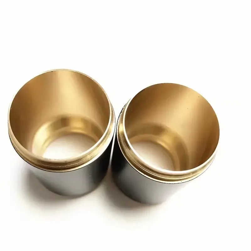 Oem Customized Cnc Turning Machined Brass Bush Sleeve Flanged Bushing Precision Cnc Machining Parts