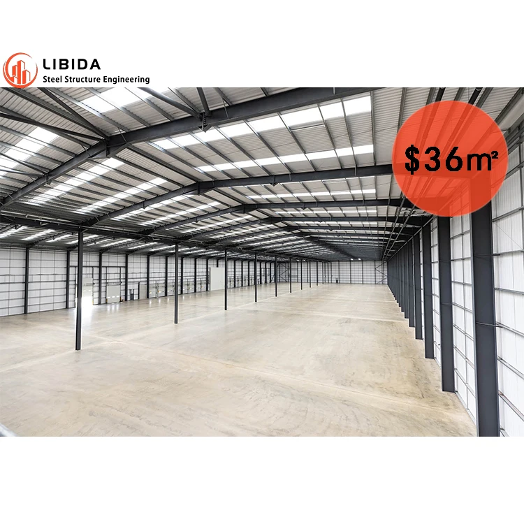 China Manufacturing Prefabricated hangar prefab metal frame warehouse LIGHT STEEL industrial building Steel Structure workshop