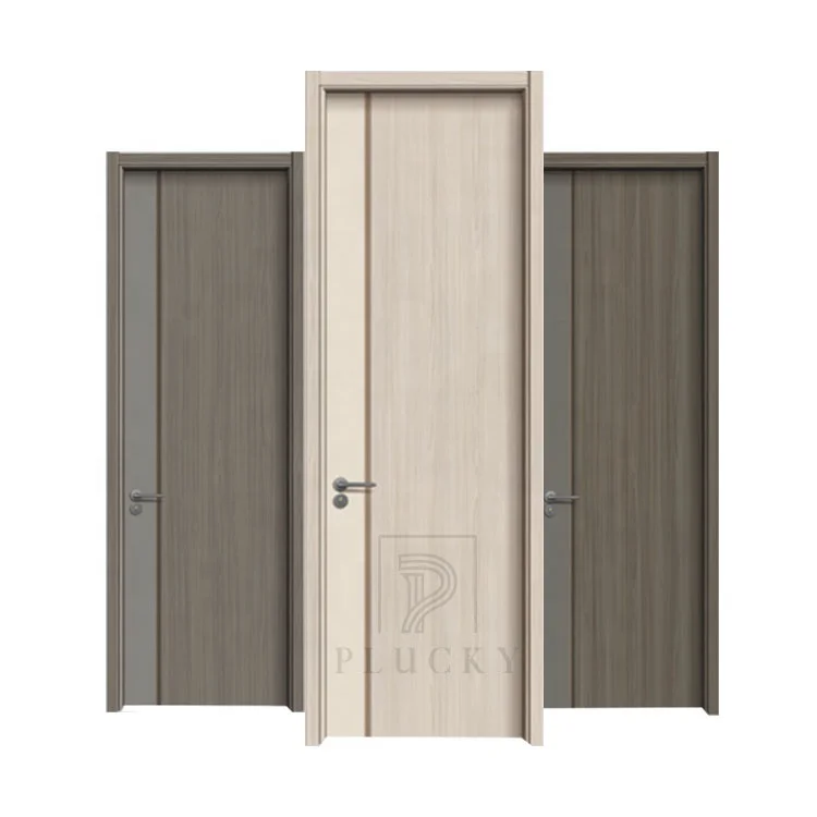 Custom size modern design interior  room wooden doors from China
