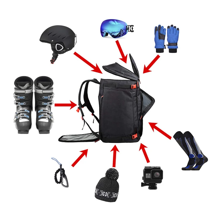 Многофункциональная сумка для лыжных ботинок, рюкзак для шлема, сноуборда, лыжных очков
