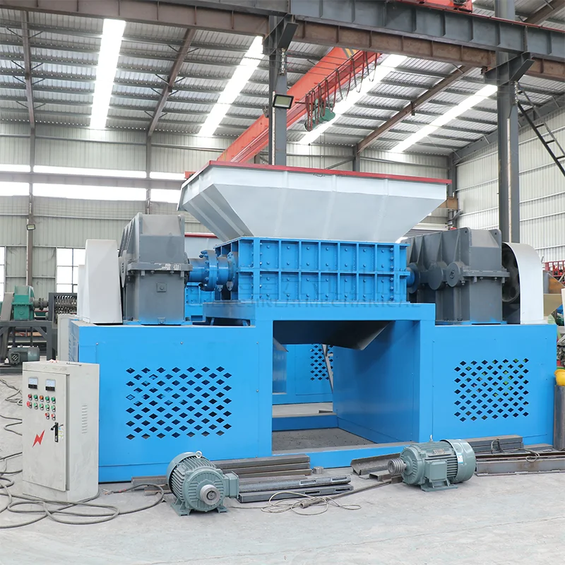 Hot sale waste aluminum steel  plastic PVC bottle rubber small automatic crusher tyre recycling machine shredder