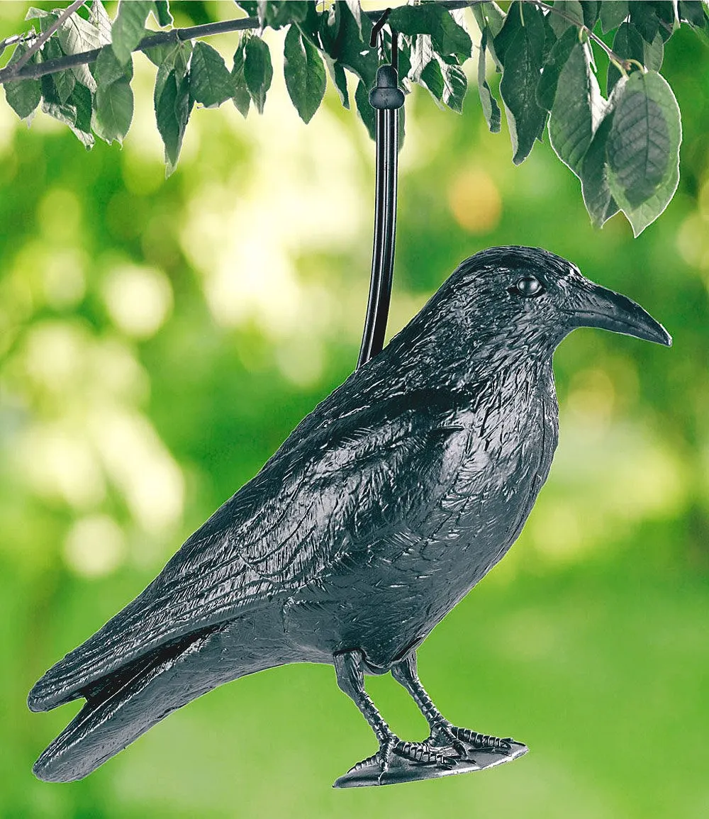 Stand Plastic Hunting Crow- Decoy Garden Bird Scarer