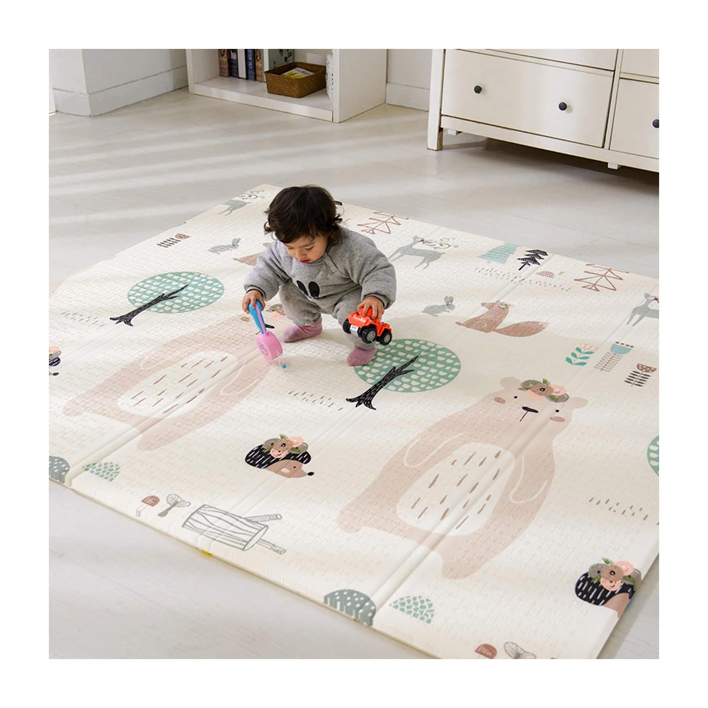 Большой Складной Игровой Коврик Dotcom с принтом под заказ XPE для детской комнаты, губчатый ковер
