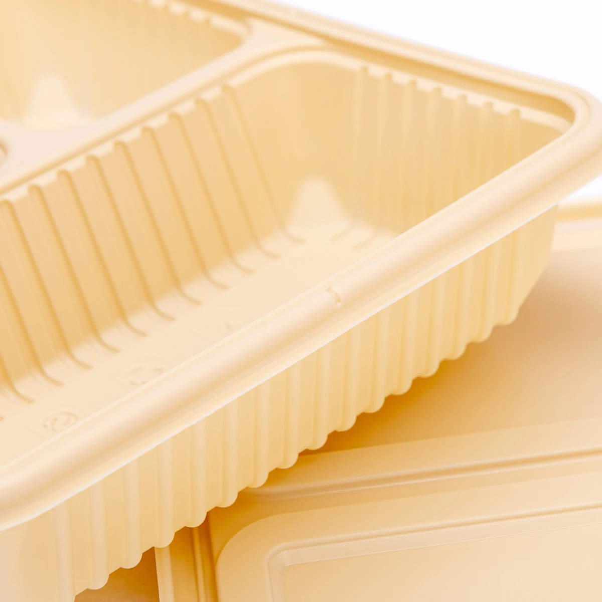 Wholesale ECO Friendly  Natural Color Takeaway Food Container High Quality Eco Friendly Cornstarch Takeaway Food Boxes