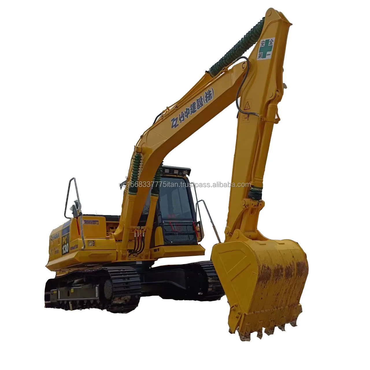 KOMATSU PC 130 13 Ton Excavator Used in Shanghai Good Used Excavator Komatsu PC130 Digger Machine Secondhand Machinery