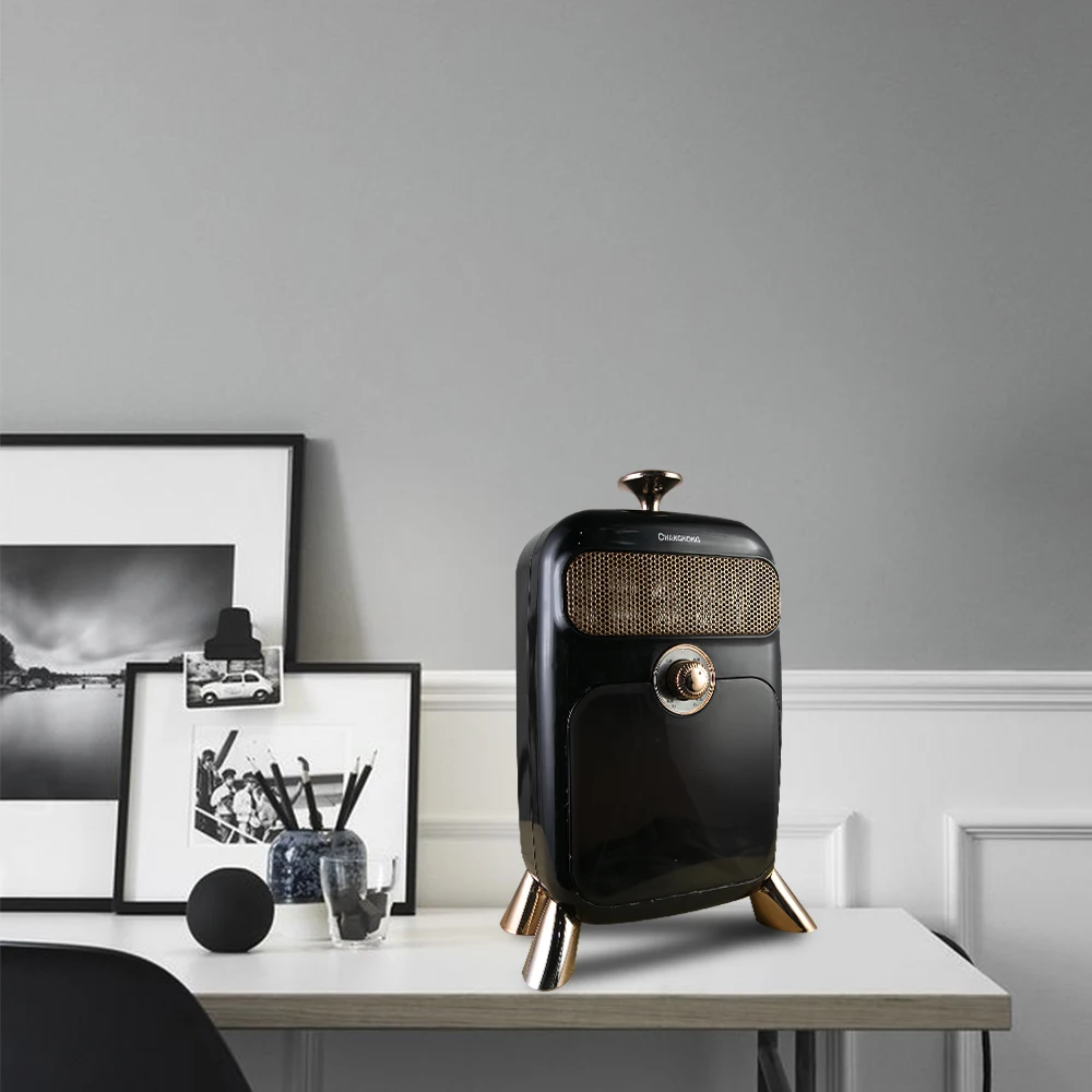 2000W battery powered portable electric fireplace heater with tip-over switch