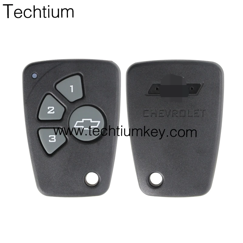 hot selling wireless control 4 button remote key shell with small hole for Chevrolet