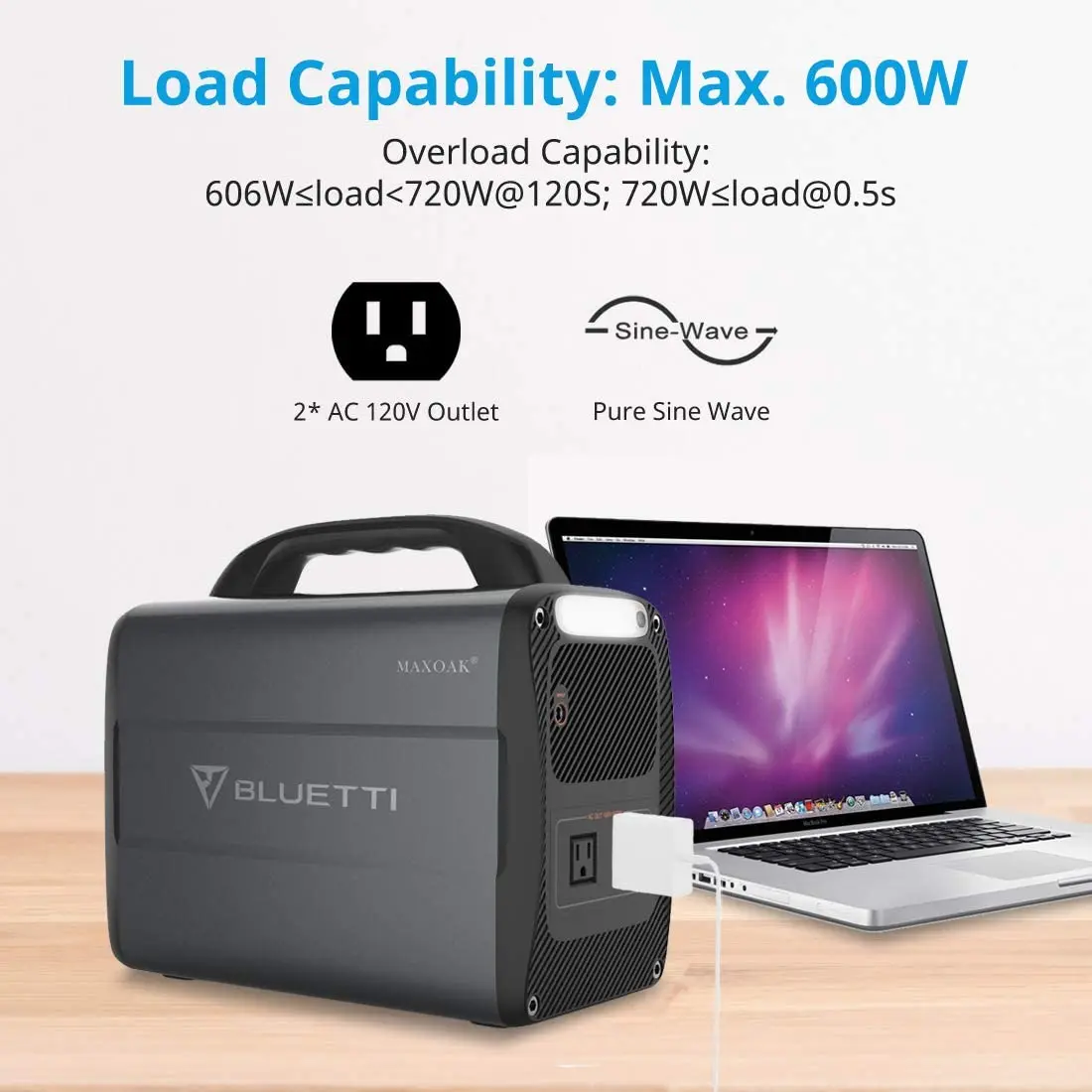 AC power bank with DC/Typec/USB outlet  lithium battery charging station solar energy storage generator system