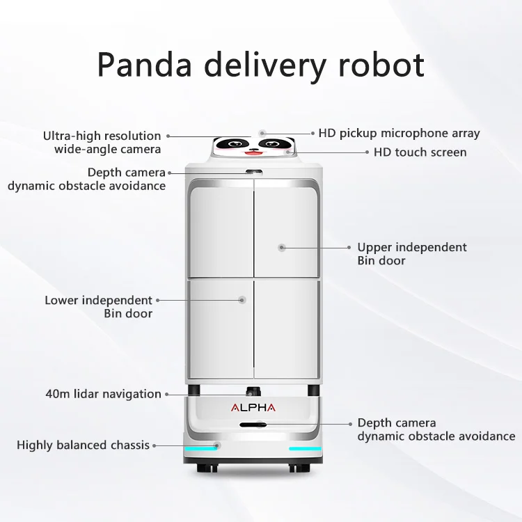 Hotel delivery robot automatic control elevator homestay restaurant hotel waiter robot