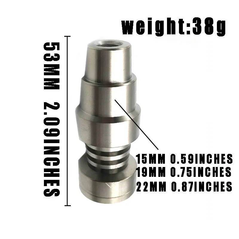 
Colorful 10mm 14mm 18mm Gr2 Titanium Nail For Smoking Customized Acceptable 
