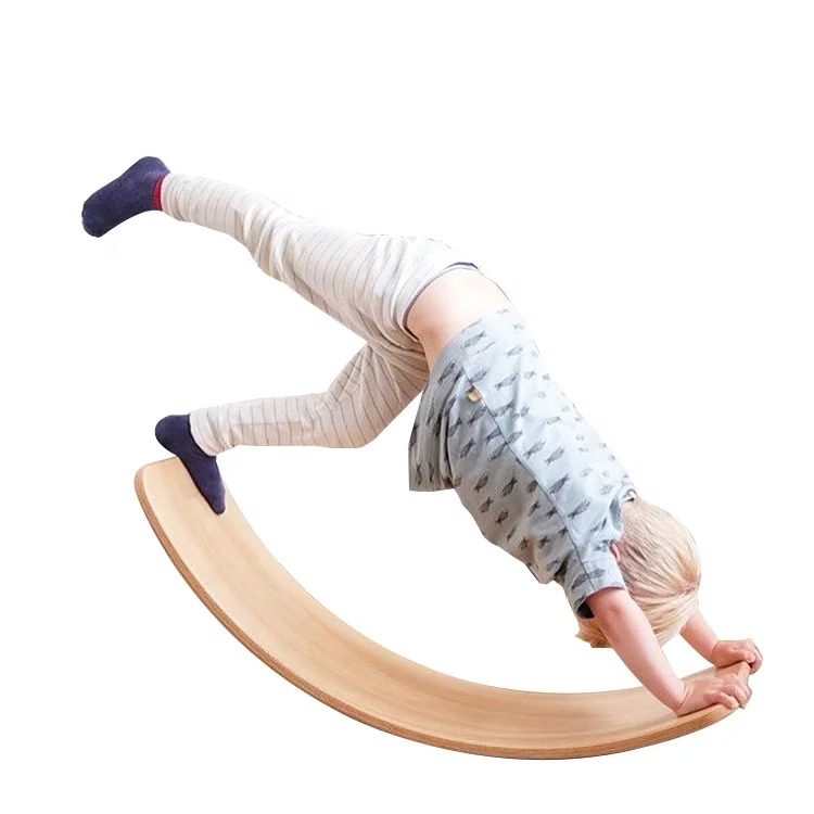 
2020 hot selling custom surf wooden kids balance board 