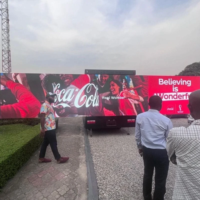 Outdoor 3-Sided P3.91 4.81 Digital Mobile Advertising Vehicle Novastar LED Display Big TV Screen P5 P6 Trailer For Car Box Truck