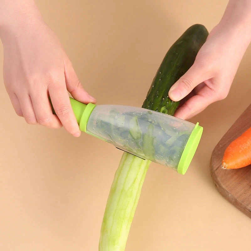 Multifunctional Fruit Vegetable Peeling Tools Gadget Cassava Carrot Cucumber Potato Peeler and Cutter With Storage