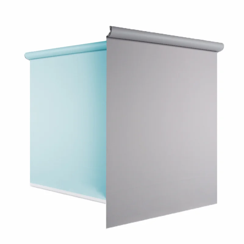 
For office home school bathroom 100% Blackout Roller Shades Custom Waterproof Fabric cordless sunscreen roller window blinds 