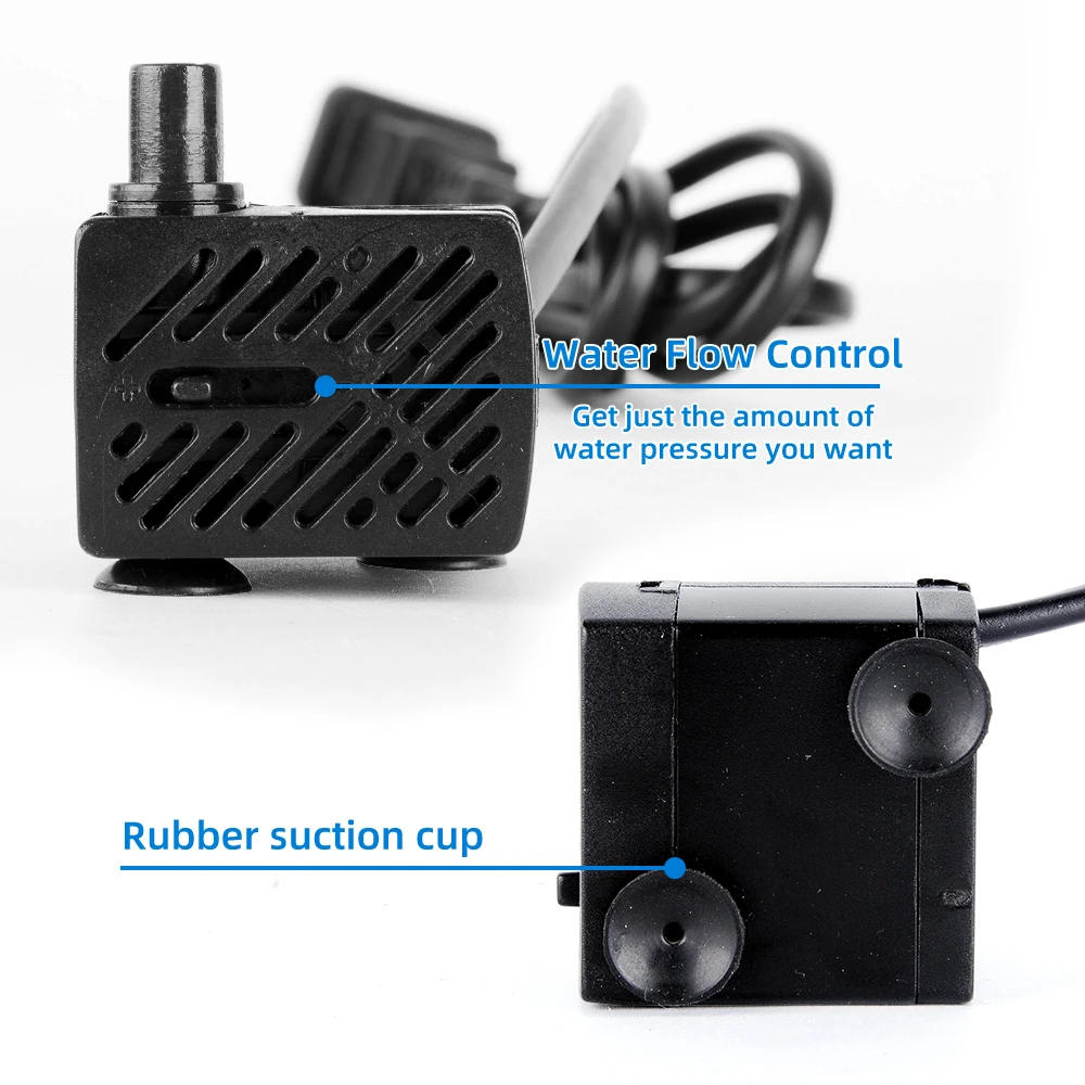 Freesea Mini Aquarium Water Pump For Pet USB 2w 3w 4W Pet Drinking Water Fountain Dispenser AC DC Wireless Mini Pet Water Pump