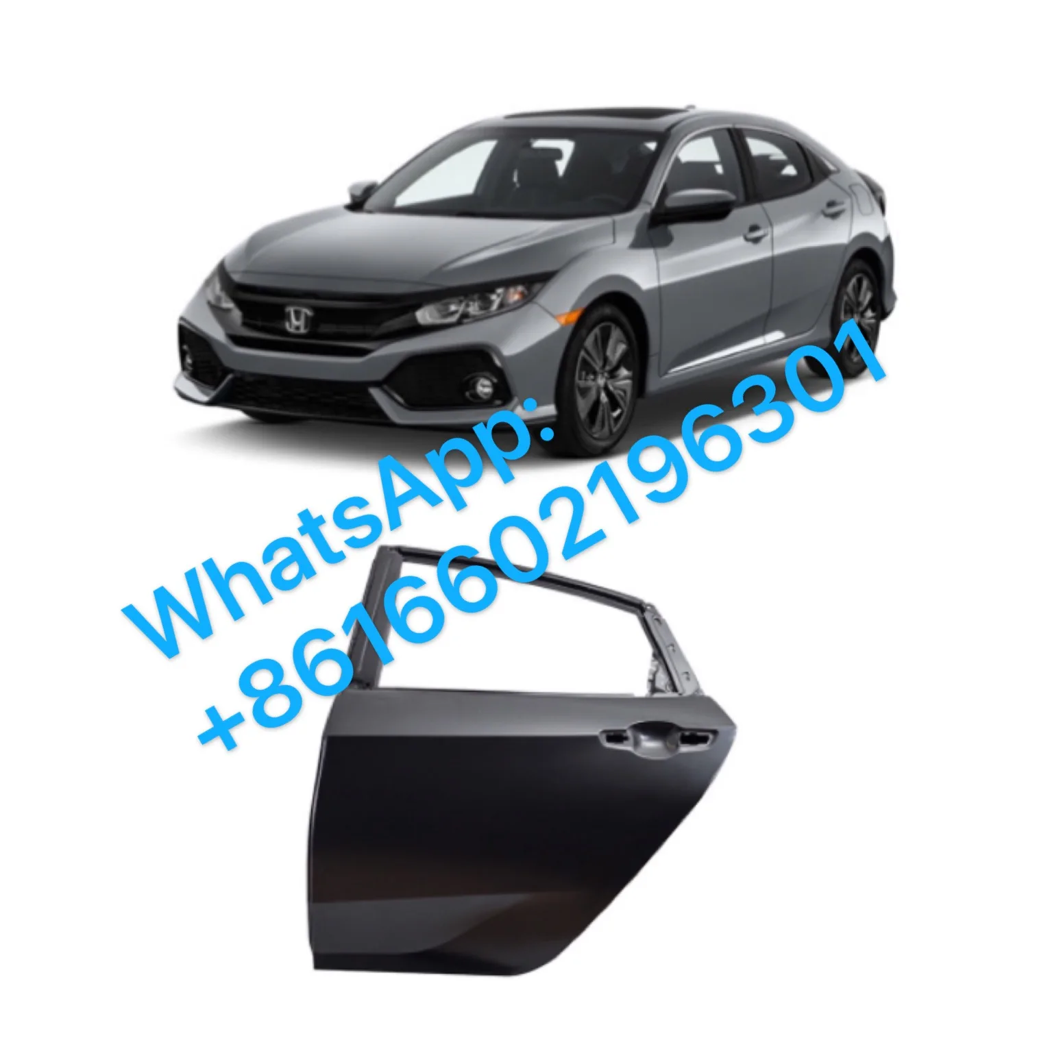 Передняя и задняя автомобильные двери для Honda Civic 2016 года выпуска