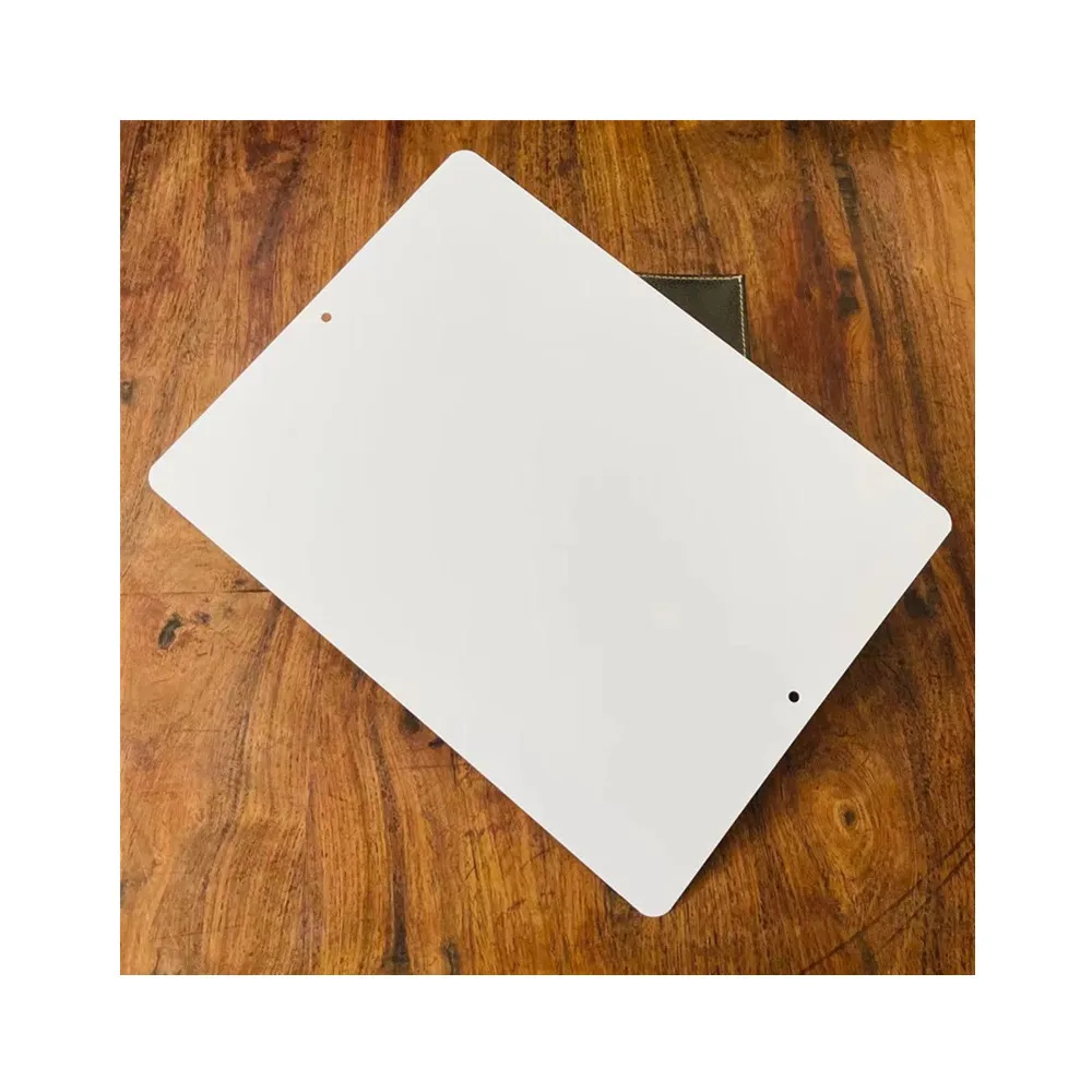 2025 Hot Selling Gloss White Sublimation Blank Aluminum Signs Metal Sublimation Poster Signs Heat Transfer Aluminum Sheets 9x12