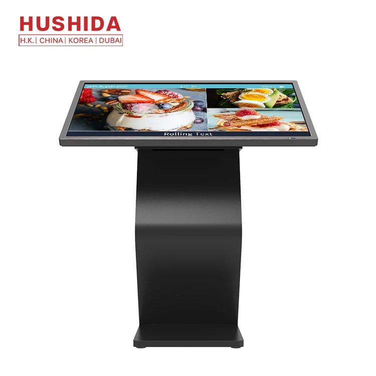 Hushida 43 дюймов торговый центр Крытый киоск Инфракрасный сенсорный