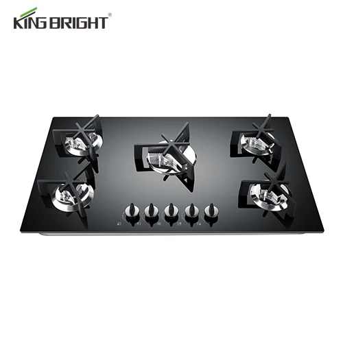 Кухонная техника встроенный 5 горелок Газовая Плита варочная поверхность из закаленного стекла Бытовая газовая плита