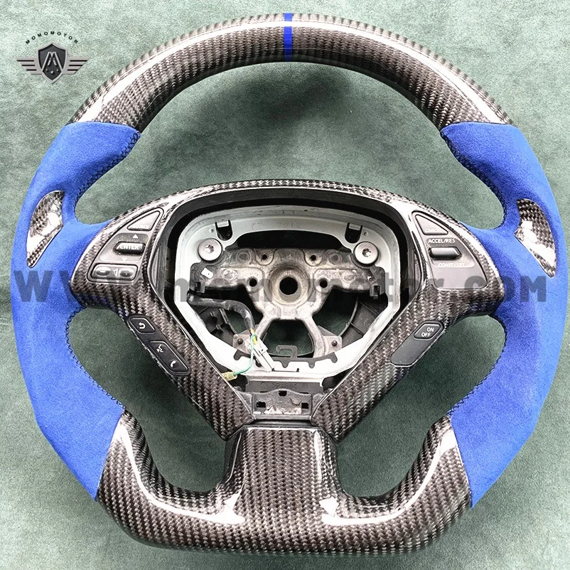 CUSTOM AUTO CARBON FIBER STEERING WHEEL  FOR INFINITI G37  Ex25 Ex30 Ex35 G25 G37 G35  CAR STEERING WHEEL RACING