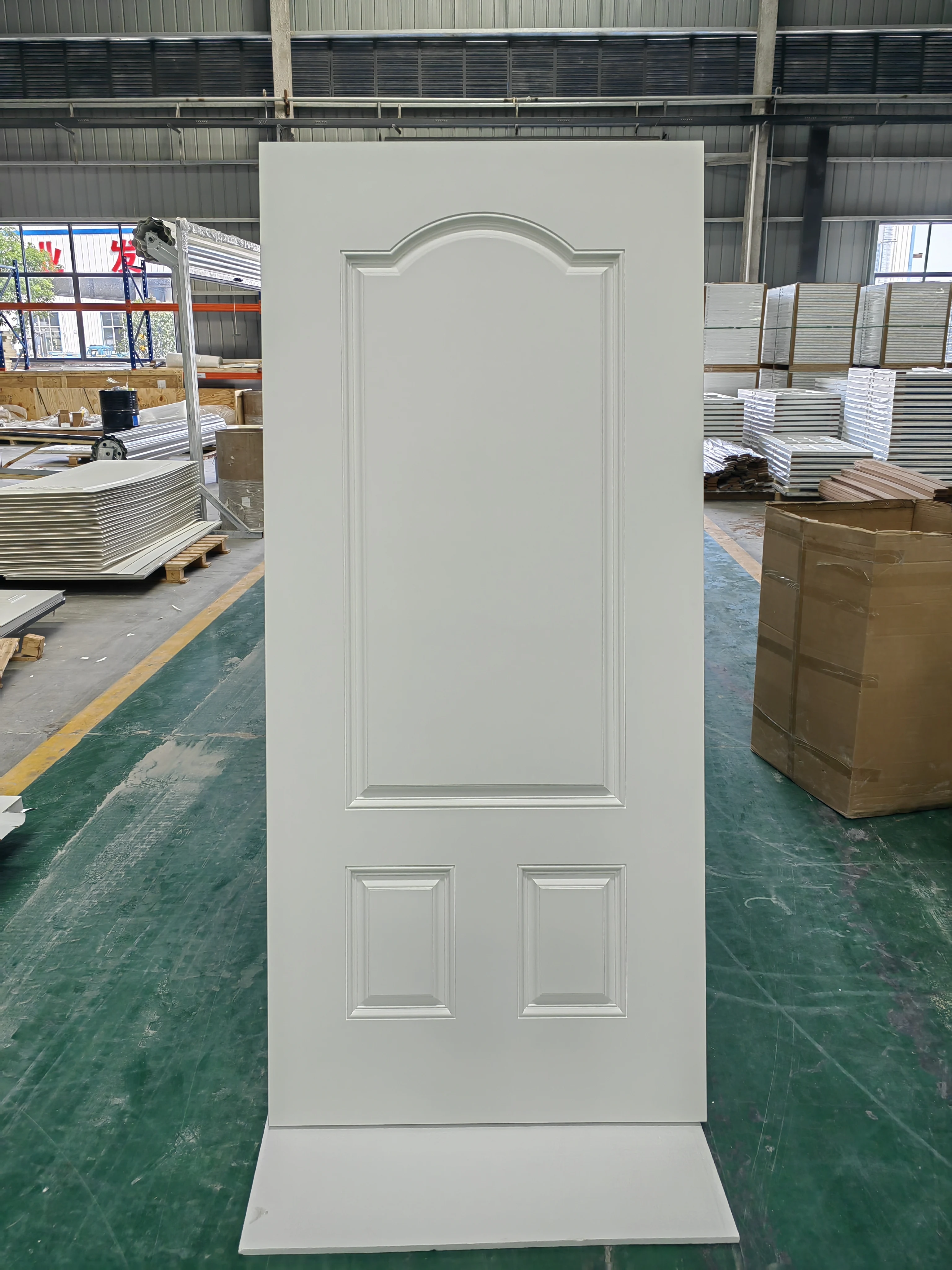 Smooth Fiberglass Entry Door Slab (6 Panel)  35.7 x 79 / Without Glass: Half Lite 23 x 37 Cut Out