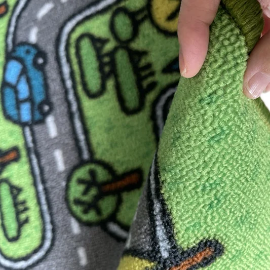 Dongwo hot printed door mat toy car printed pattern bottom non-slip pet mat can be customized