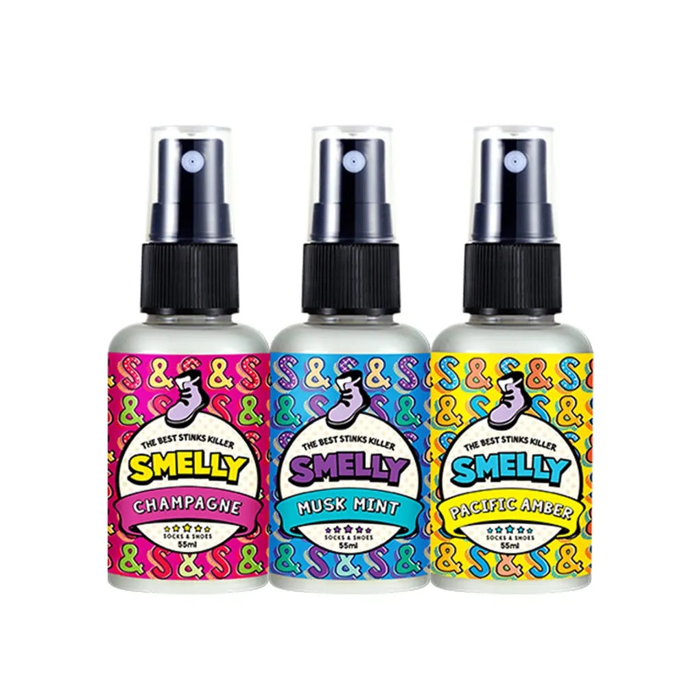 Smelly Socks & Shoes 55ml 3 Types Shoe Reck Smell Sneakers Everyday Air Freshener Natural Extract Ingredient Refreshing Items