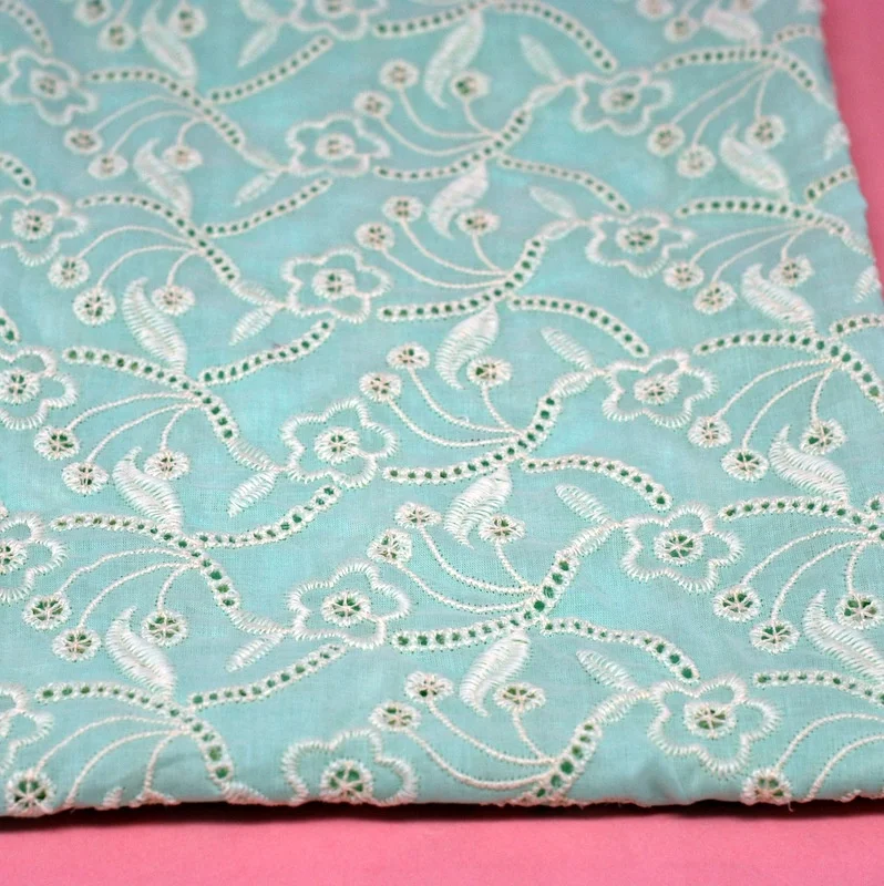 
2020 Cotton punched embroidery eyelet embroidery Most popular products 