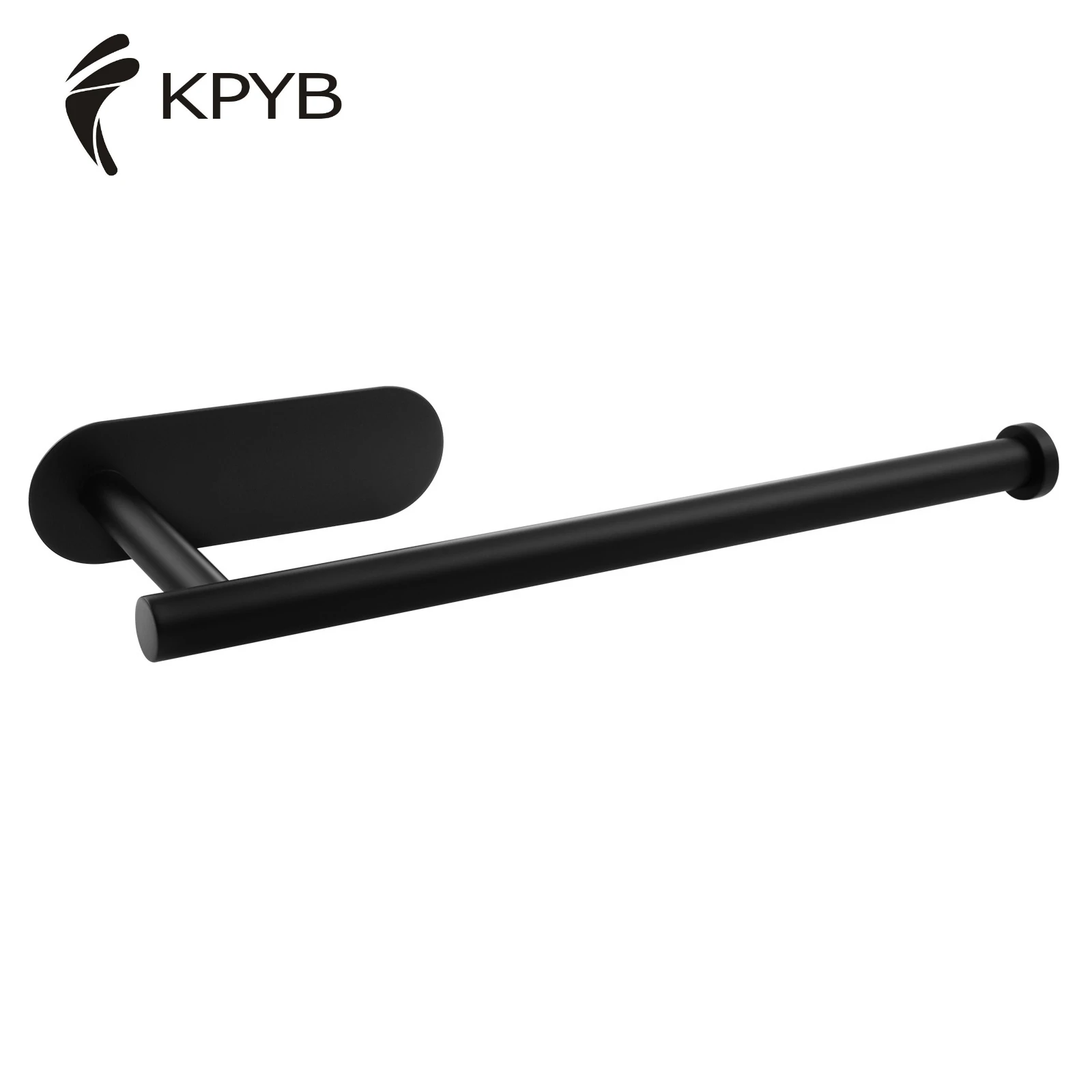 304 stainless steel bathroom towel rack long curly black paper holder and paper holder from punching towel bar